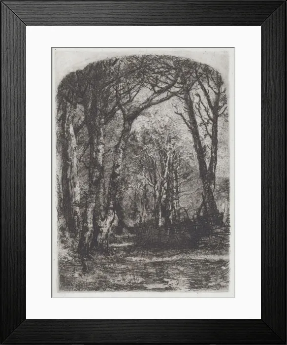 Framed Print : Woods [Bosco], c. 1895. Creator: Mose, Bianchi
