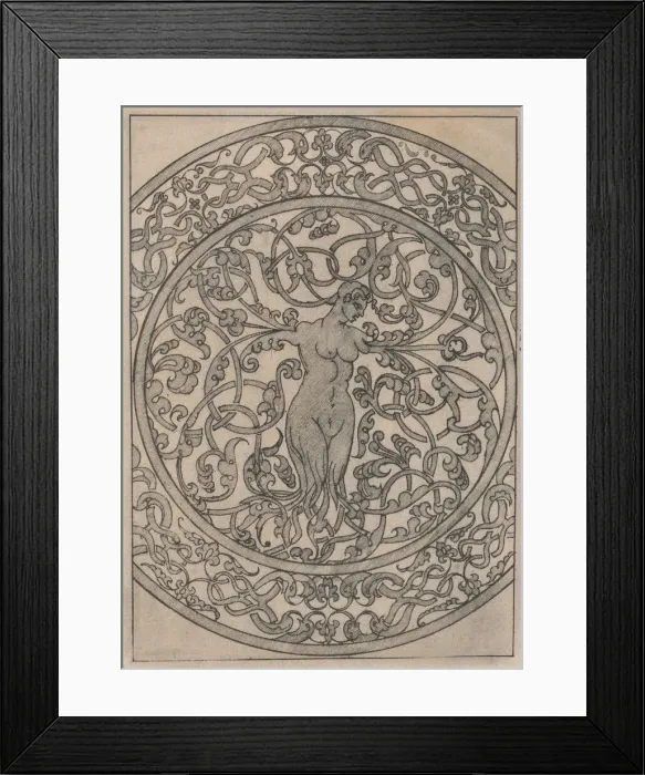 Framed Print : Copies after the Livre contenant passement de moresques (plate 11), 19th century (?) Framed Print : Copies after the Livre contenant passement de moresques (plate 11), 19th century (?)