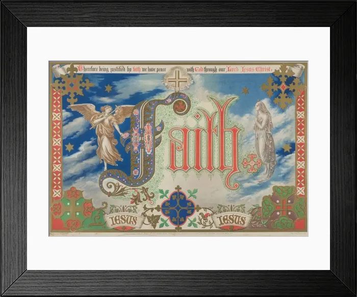 Framed Print : Faith, January 1, 1864. Creator: Freeman Gage Delamotte Framed Print : Faith, January 1, 1864. Creator: Freeman Gage Delamotte