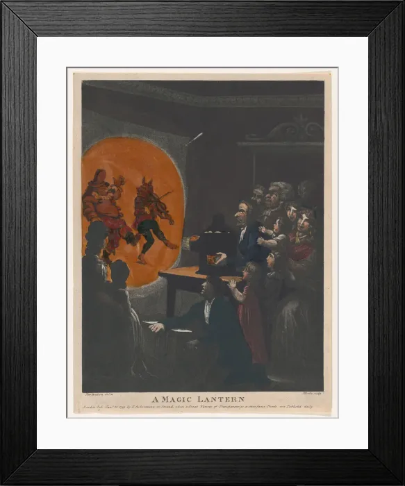 Framed Print : A Magic Lantern, January 30, 1799. Creator: Henri Merke Framed Print : A Magic Lantern, January 30, 1799. Creator: Henri Merke