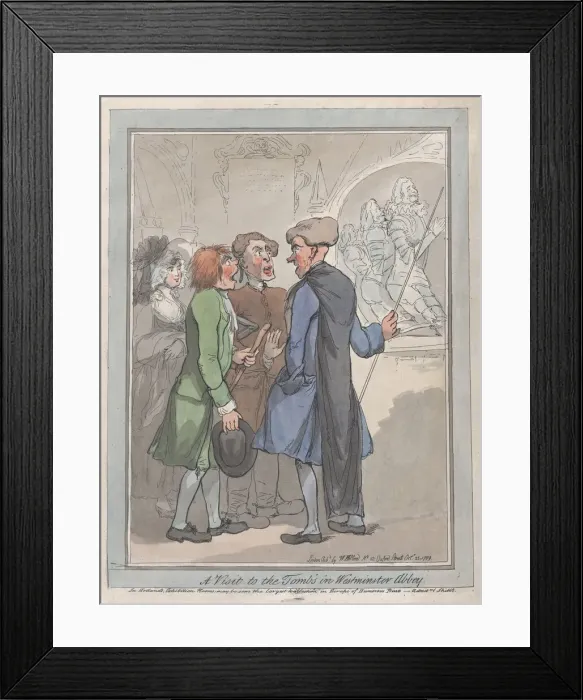 Framed Print : A Visit to the Tombs in Westminster Abbey, October 23, 1789 Framed Print : A Visit to the Tombs in Westminster Abbey, October 23, 1789