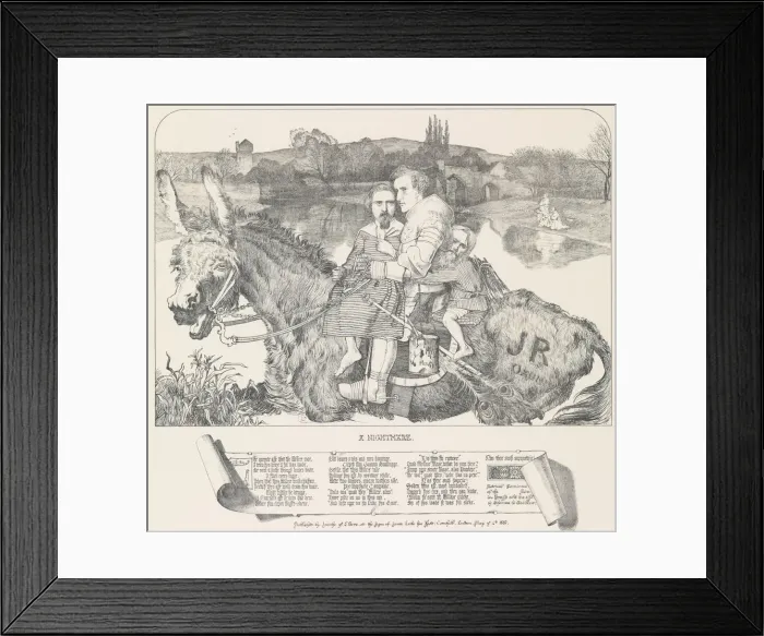 Framed Print : A Nightmare, May 4, 1857. Creator: Frederick Augustus Sandys Framed Print : A Nightmare, May 4, 1857. Creator: Frederick Augustus Sandys