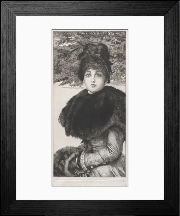 Framed Print : A Winters Walk, 1880. Creator: James Tissot Framed Print : A Winters Walk, 1880. Creator: James Tissot