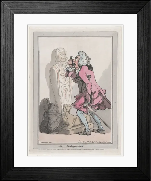 Framed Print : An Antiquarian, October 23, 1789. Creator: Frederick George Byron Framed Print : An Antiquarian, October 23, 1789. Creator: Frederick George Byron