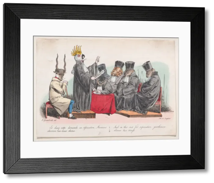 Framed Print : And in this suit for seperation, gentlemen, observe two things from Metamorphoses of Framed Print : And in this suit for seperation, gentlemen, observe two things from Metamorphoses of