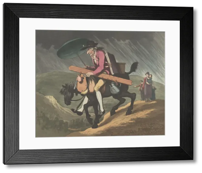 Framed Print : An Artist Travelling in Wales, February 10, 1799. Creator: Henri Merke Framed Print : An Artist Travelling in Wales, February 10, 1799. Creator: Henri Merke