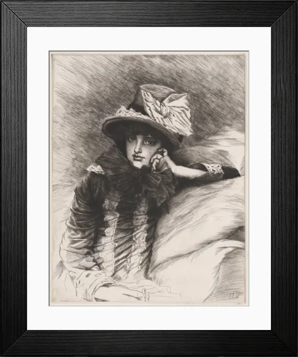 Framed Print : Berthe, 1883. Creator: James Tissot Framed Print : Berthe, 1883. Creator: James Tissot