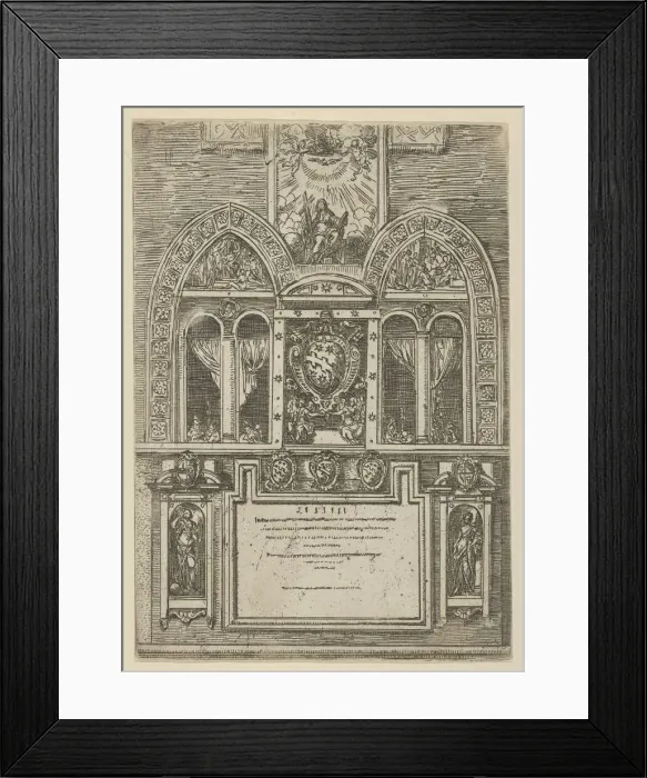 Framed Print : Facade of the Palazzo del Senato in Bologna with the Papal arms at center Framed Print : Facade of the Palazzo del Senato in Bologna with the Papal arms at center