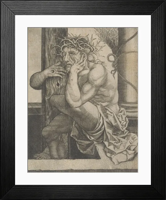 Framed Print : Christ as the Man of Sorrows, ca. 1522-25. Creator: Frans Crabbe van Espleghem