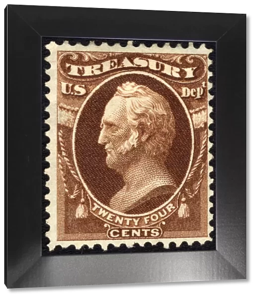 24c General Winfield Scott Treasury Department single, 1873. Creator: Unknown