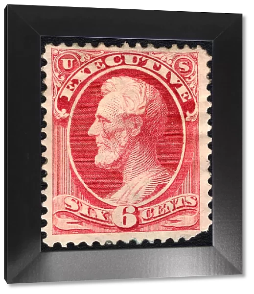 6c Abraham Lincoln Executive single, 1873. Creator: Unknown