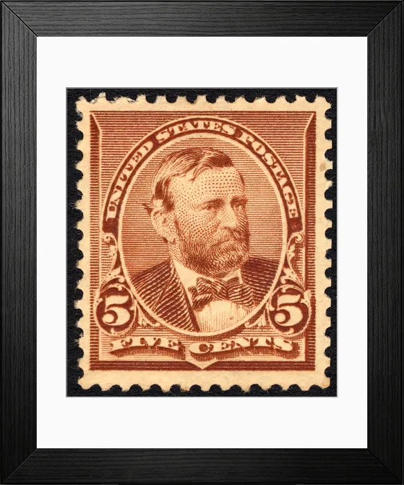 Framed Print : 5c Ulysses S. Grant single, 1890. Creator: Unknown Framed Print : 5c Ulysses S. Grant single, 1890. Creator: Unknown
