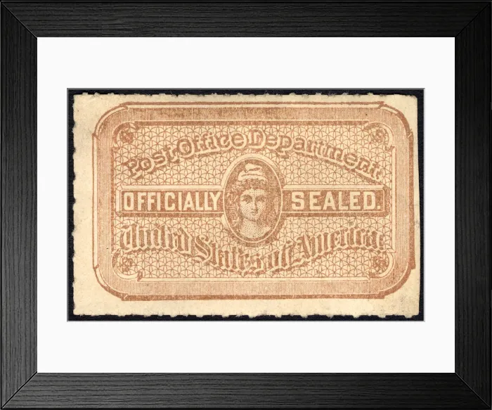 Framed Print : Post Office seal, 1892. Creator: National Bank Note Company Framed Print : Post Office seal, 1892. Creator: National Bank Note Company