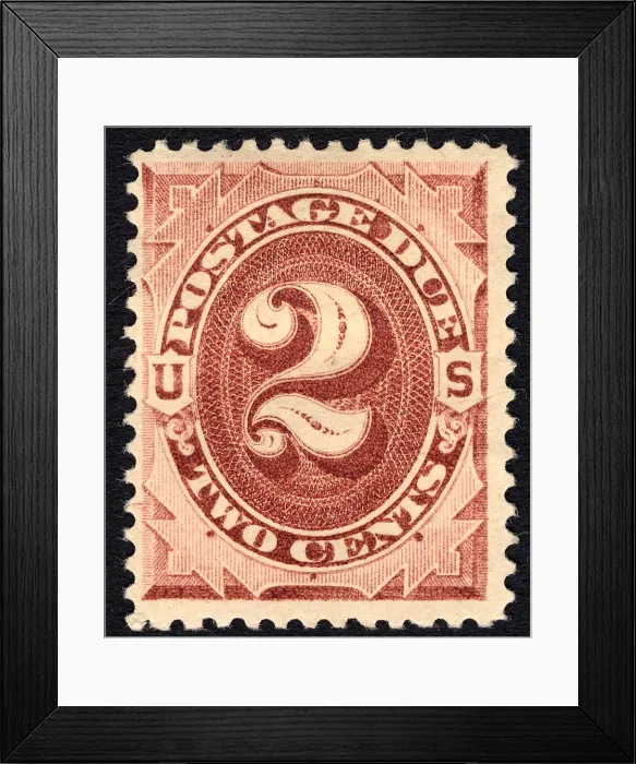 Framed Print : 2c Postage Due single, 1879. Creator: Unknown Framed Print : 2c Postage Due single, 1879. Creator: Unknown
