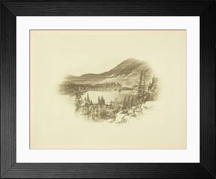 Framed Print : Moores Lake, Head of Bear River, Uintah Mountain, 1868 / 69 Framed Print : Moores Lake, Head of Bear River, Uintah Mountain, 1868 / 69
