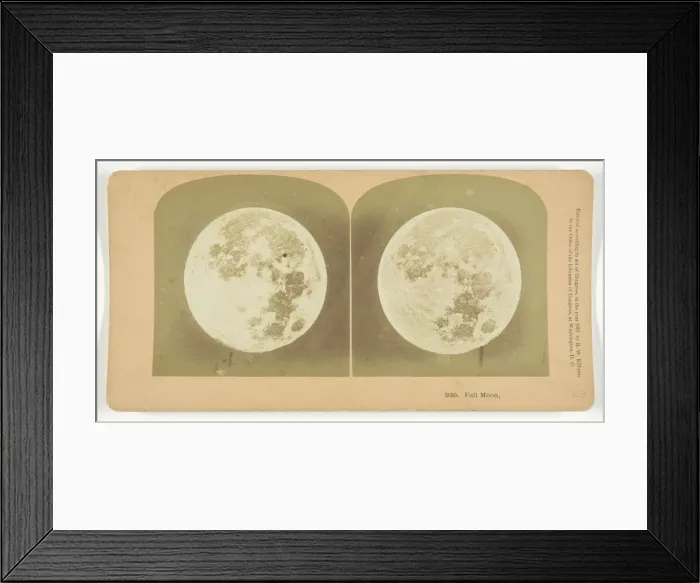 Framed Print : Full Moon, 1891. Creator: BW Kilburn Framed Print : Full Moon, 1891. Creator: BW Kilburn