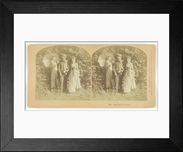 Framed Print : Our Country Cousin, 1882. Creator: BW Kilburn Framed Print : Our Country Cousin, 1882. Creator: BW Kilburn
