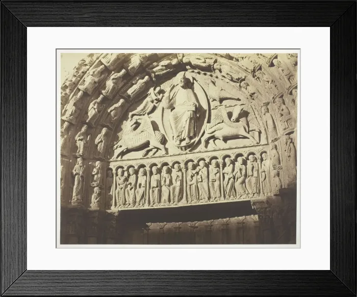 Framed Print : Chartres Cathedral West Facade; Royal Portal, Central Bay, 1854 / 63 Framed Print : Chartres Cathedral West Facade; Royal Portal, Central Bay, 1854 / 63