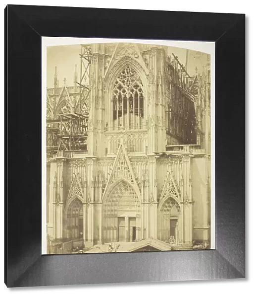 Cologne Cathedral, South Transept, 1854, printed 1854. Creators: Bisson Freres