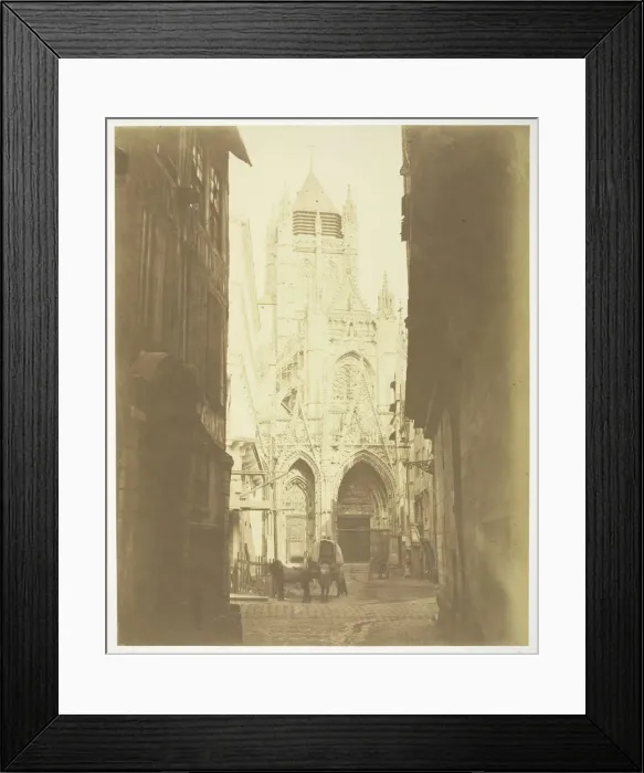 Framed Print : Saint Maclou de Rouen, 1854 / 55, printed 1855. Creators: Bisson Freres Framed Print : Saint Maclou de Rouen, 1854 / 55, printed 1855. Creators: Bisson Freres