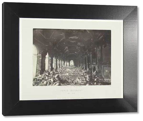 Paris Fire (Great Hall of the State Council), May 1871. Creator: Charles Soulier