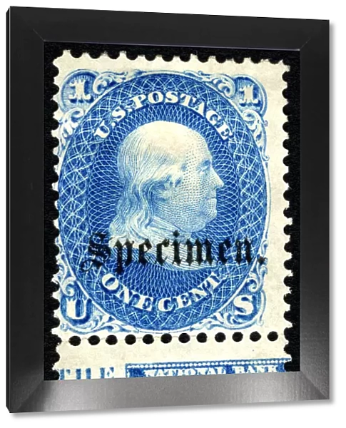 1c Franklin 'Specimen'overprint single, 1861. Creator: Unknown