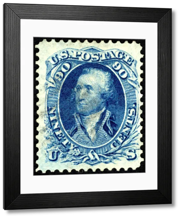 Framed Print : 90c Washington single, 1861. Creator: Unknown Framed Print : 90c Washington single, 1861. Creator: Unknown