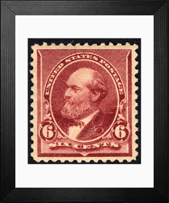 Framed Print : 6c James A. Garfield single, 1890. Creator: Unknown Framed Print : 6c James A. Garfield single, 1890. Creator: Unknown