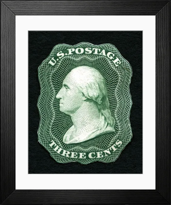Framed Print : 3c Washington essay, 1851. Creator: Unknown Framed Print : 3c Washington essay, 1851. Creator: Unknown