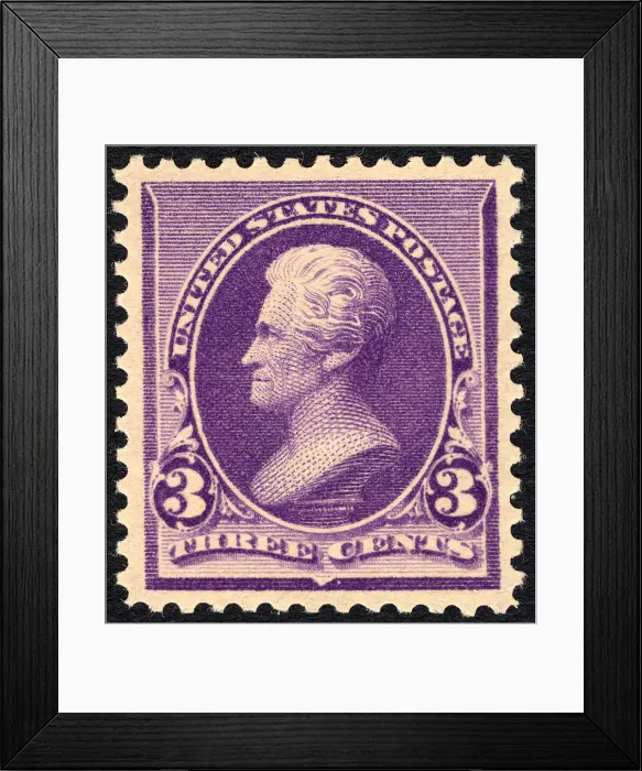 Framed Print : 3c Andrew Jackson single, 1890. Creator: Unknown Framed Print : 3c Andrew Jackson single, 1890. Creator: Unknown