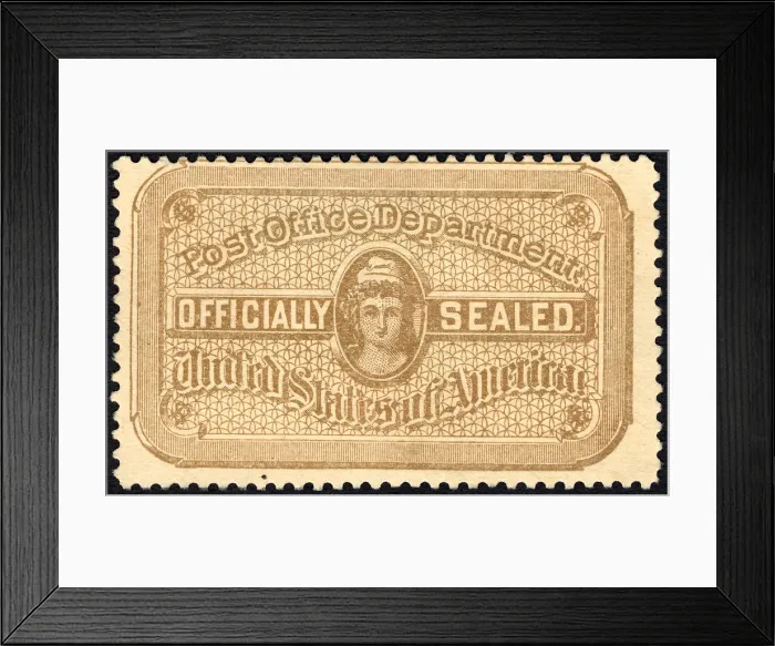 Framed Print : Post Office seal, c. 1889. Creator: National Bank Note Company Framed Print : Post Office seal, c. 1889. Creator: National Bank Note Company