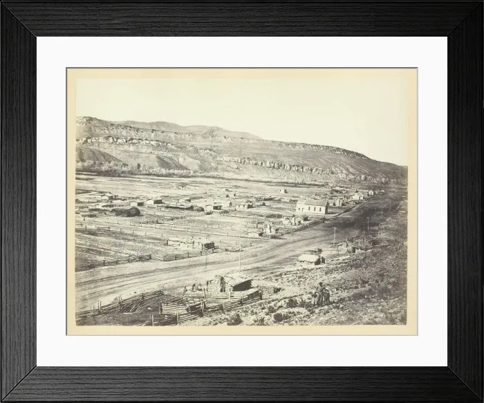 Framed Print : Coalville, Weber Valley, Utah, 1868 / 69. Creator: Andrew Joseph Russell Framed Print : Coalville, Weber Valley, Utah, 1868 / 69. Creator: Andrew Joseph Russell