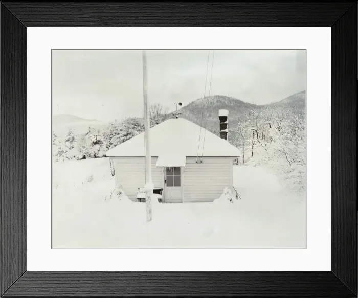 Framed Print : First Snow and the Little House, 1923. Creator: Alfred Stieglitz Framed Print : First Snow and the Little House, 1923. Creator: Alfred Stieglitz