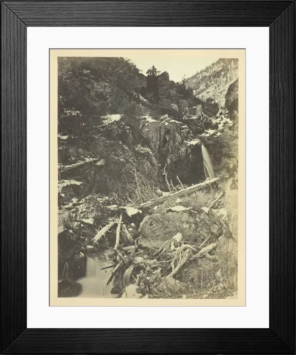 Framed Print : City Creek Canon, Wasatch Mountains, Salt Lake Valley, 1868 / 69. Creator: Andrew Joseph Russell Framed Print : City Creek Canon, Wasatch Mountains, Salt Lake Valley, 1868 / 69. Creator: Andrew Joseph Russell