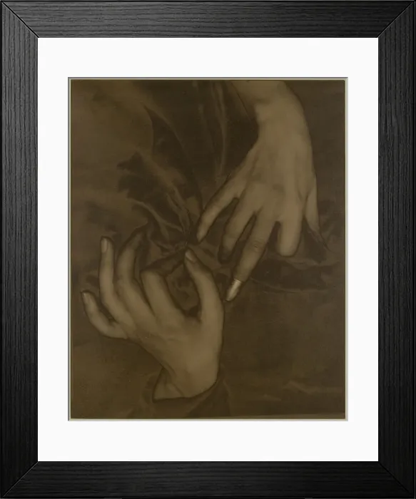 Framed Print : Georgia O Keeffe - Hands and Thimble, 1919. Creator: Alfred Stieglitz Framed Print : Georgia O Keeffe - Hands and Thimble, 1919. Creator: Alfred Stieglitz