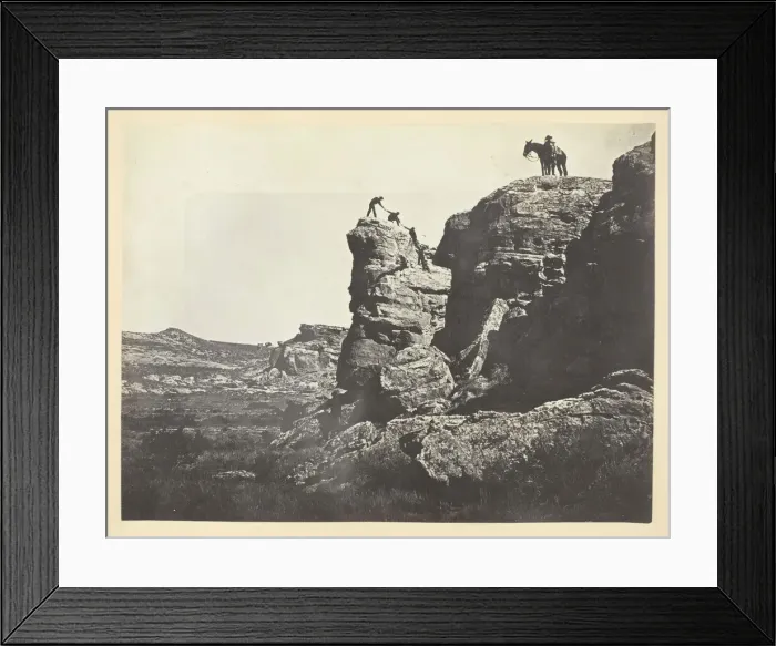 Framed Print : High Bluffs, Black Buttes, 1868 / 69. Creator: Andrew Joseph Russell Framed Print : High Bluffs, Black Buttes, 1868 / 69. Creator: Andrew Joseph Russell