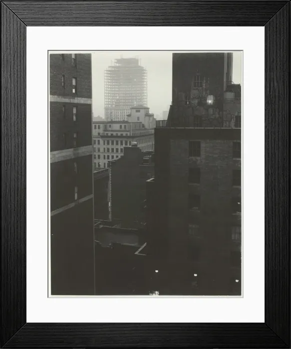 Framed Print : From My Window at An American Place, Southwest, 1932. Creator: Alfred Stieglitz Framed Print : From My Window at An American Place, Southwest, 1932. Creator: Alfred Stieglitz