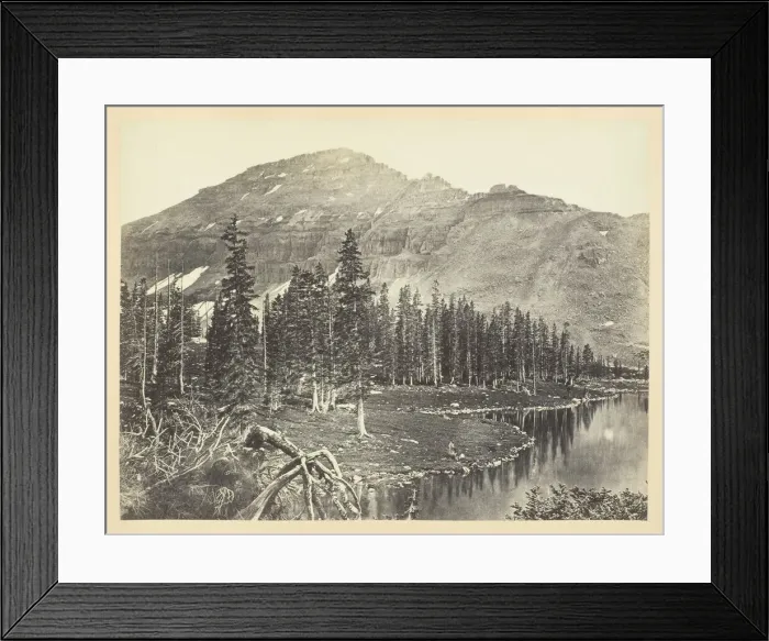 Framed Print : Lake at the Head of Bear River, Uintah Mountain, 1868 / 69. Creator: Andrew Joseph Russell Framed Print : Lake at the Head of Bear River, Uintah Mountain, 1868 / 69. Creator: Andrew Joseph Russell