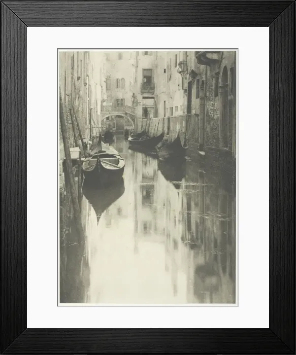 Framed Print : A Venetian Canal, 1894, printed 1897. Creator: Alfred Stieglitz Framed Print : A Venetian Canal, 1894, printed 1897. Creator: Alfred Stieglitz