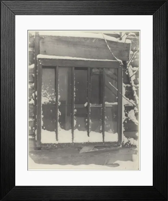 Framed Print : Window: Wood, Glass, Snow, 1923. Creator: Alfred Stieglitz Framed Print : Window: Wood, Glass, Snow, 1923. Creator: Alfred Stieglitz