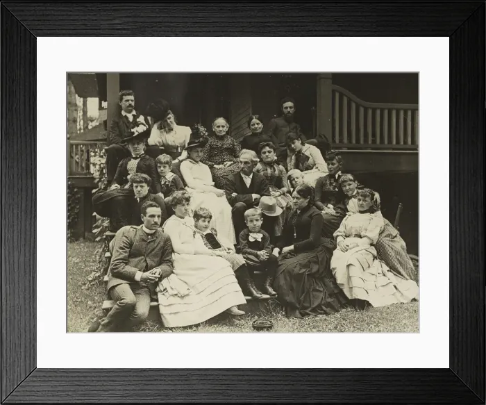 Framed Print : Stieglitz Family at Oaklawn, Lake George, 1888. Creator: Alfred Stieglitz Framed Print : Stieglitz Family at Oaklawn, Lake George, 1888. Creator: Alfred Stieglitz