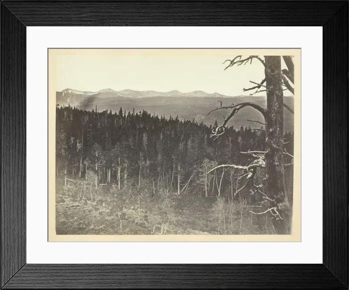Framed Print : Snow and Timber Line, Medicine Bow Mountain, 1868 / 69. Creator: Andrew Joseph Russell Framed Print : Snow and Timber Line, Medicine Bow Mountain, 1868 / 69. Creator: Andrew Joseph Russell
