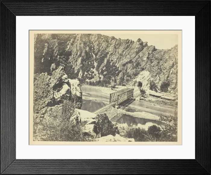 Framed Print : Tunnel No. 3, Weber Canon, Utah, 1868 / 69. Creator: Andrew Joseph Russell Framed Print : Tunnel No. 3, Weber Canon, Utah, 1868 / 69. Creator: Andrew Joseph Russell