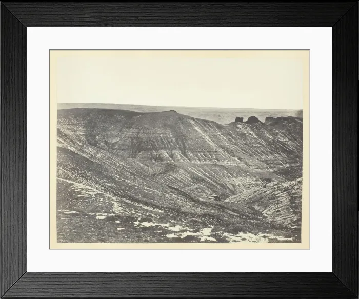 Framed Print : Bitter Creek Valley, Near Green River, 1868 / 69. Creator: Andrew Joseph Russell Framed Print : Bitter Creek Valley, Near Green River, 1868 / 69. Creator: Andrew Joseph Russell
