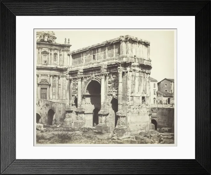 Framed Print : Arc de Septime Severe, Rome, 1854 / 55, printed 1855 / 65 Framed Print : Arc de Septime Severe, Rome, 1854 / 55, printed 1855 / 65