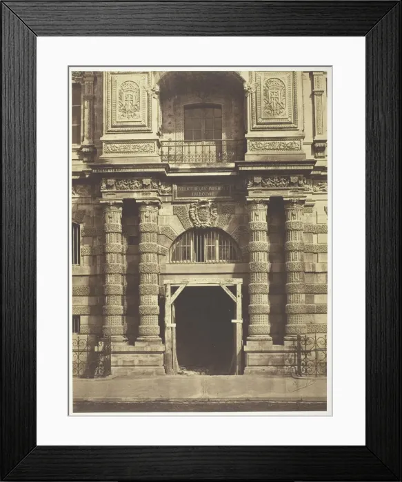 Framed Print : Bibliotheque Imperial du Louvre, Paris, 1854. Creators: Bisson Freres Framed Print : Bibliotheque Imperial du Louvre, Paris, 1854. Creators: Bisson Freres