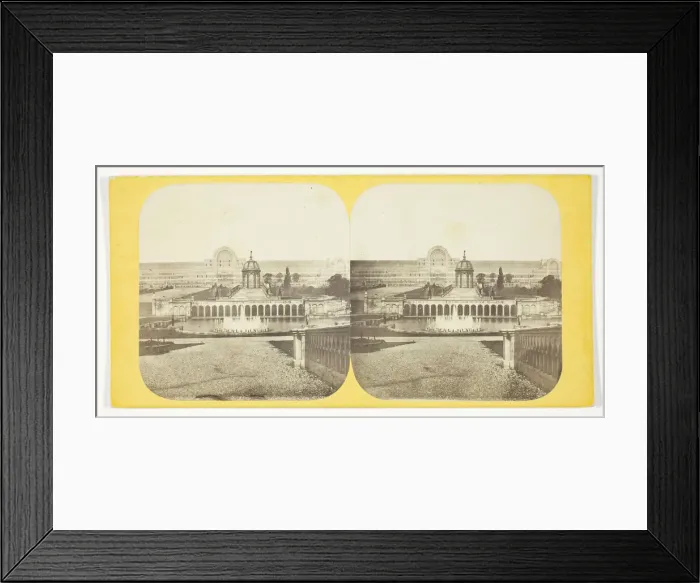 Framed Print : Crystal Palce: General View of the Palace, Cascades and Lower Fountains, 1850  /  99