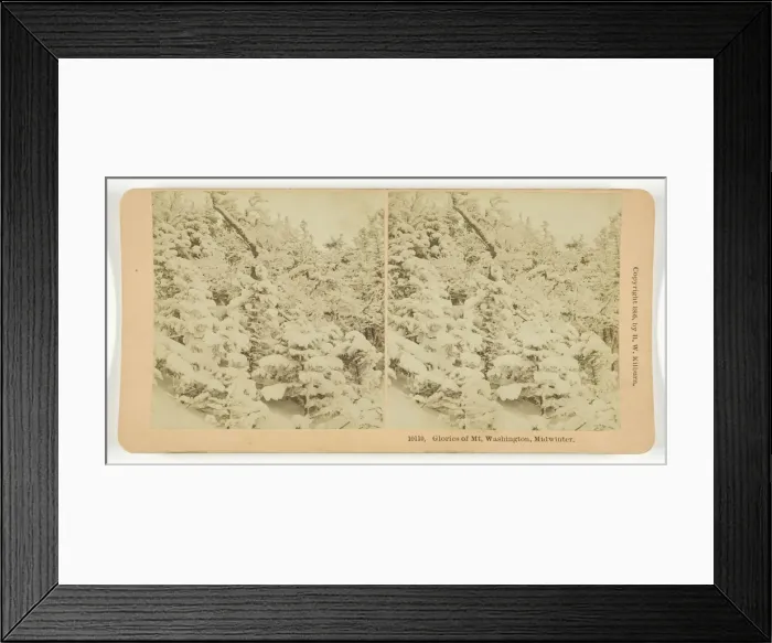 Framed Print : Glories of Mt. Washington, Midwinter, 1895. Creator: BW Kilburn Framed Print : Glories of Mt. Washington, Midwinter, 1895. Creator: BW Kilburn