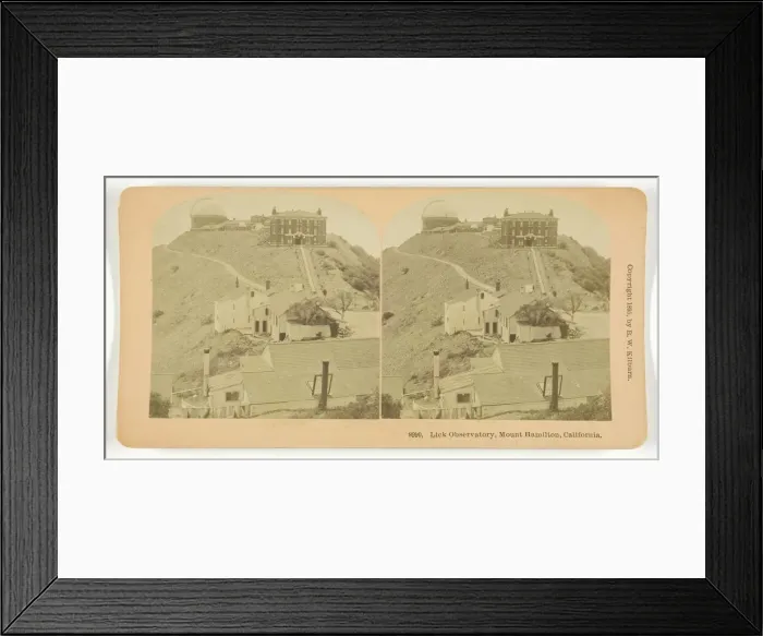 Framed Print : Lick Observatory, Mount Hamilton, California, 1895. Creator: BW Kilburn Framed Print : Lick Observatory, Mount Hamilton, California, 1895. Creator: BW Kilburn