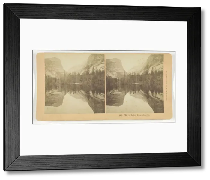 Framed Print : Mirror Lake, Yosemite, California, 1894. Creator: BW Kilburn Framed Print : Mirror Lake, Yosemite, California, 1894. Creator: BW Kilburn